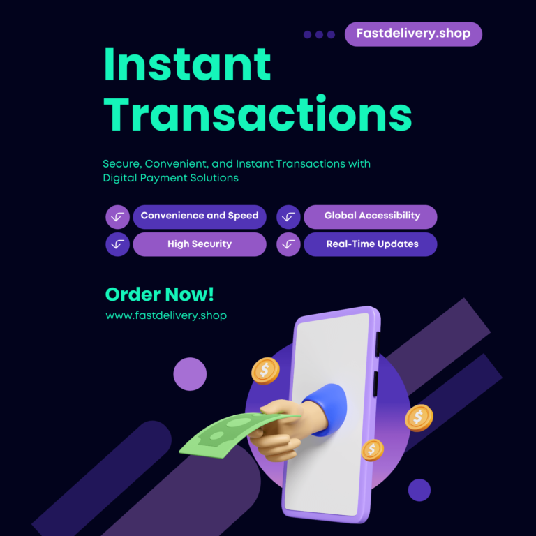 instant transaction with fastdelivery shop